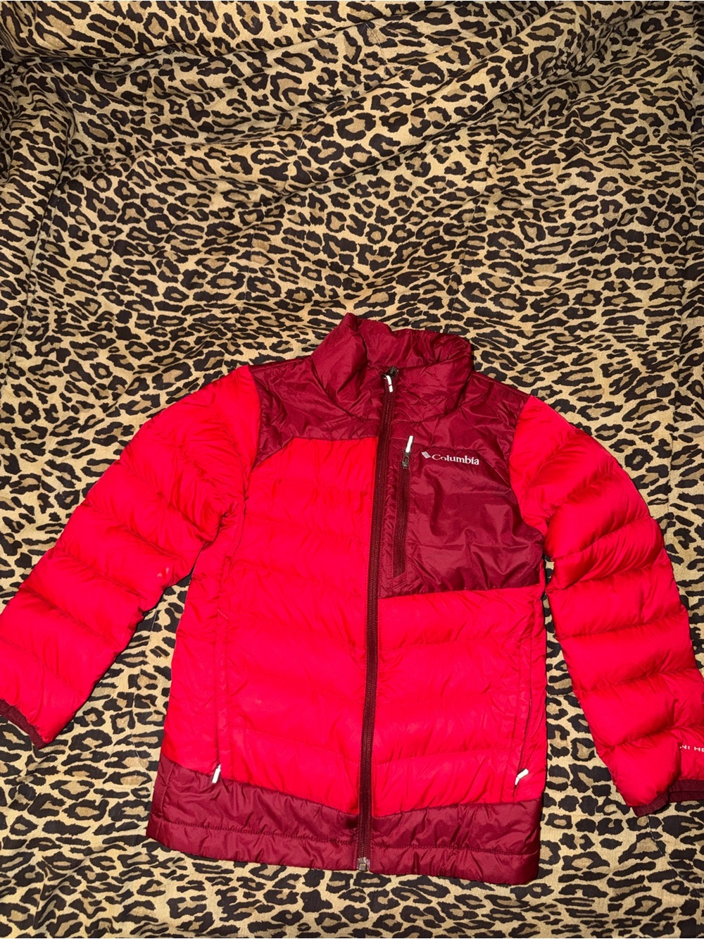 Columbia Kids Two-Tone Red Puffer Jacket